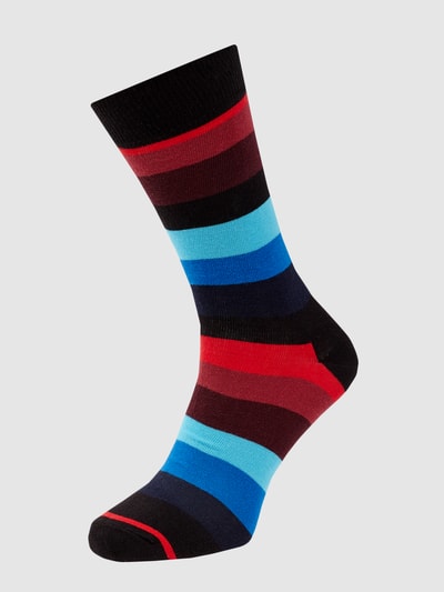 Happy Socks Sokken met streepmotief, model 'Stripe Sock' Zwart - 1