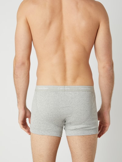 Calvin Klein Underwear Classic Fit Trunks aus Baumwolle im 3er-Pack Mittelgrau Melange 5