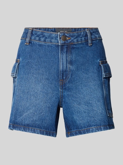 Noisy May Korte jeans met cargozakken, model 'SMILEY' Jeansblauw - 2