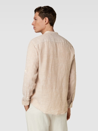 SELECTED HOMME Regular Fit Leinenhemd mit Maokragen Modell 'KYLIAN' Sand 5