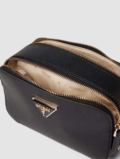 Guess Camera Bag mit Schulterriemen in  metallic Modell 'NOELLE' Black 5