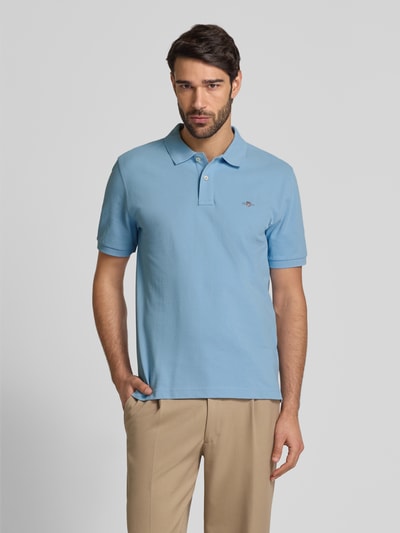 Gant Regular Fit Poloshirt mit Label-Stitching Bleu 4