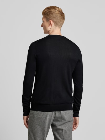 Christian Berg Men Gebreide pullover met ronde hals Zwart - 5