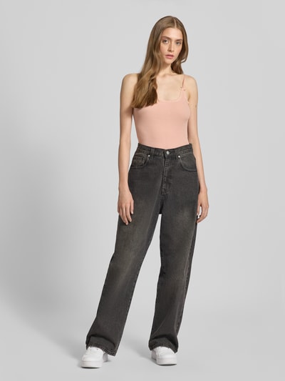 Review Trägertop in Ripp-Optik Altrosa 1