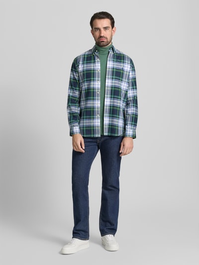 RAGMAN Shirt met lange mouwen en col Olijfgroen - 1