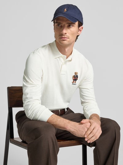 Polo Ralph Lauren Classic Fit Poloshirt mit Label-Stitching Offwhite 3