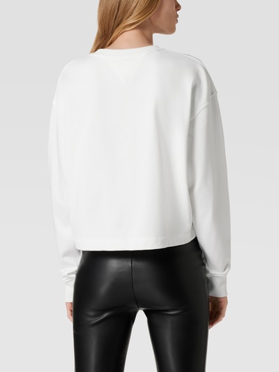 Tommy Jeans Sweatshirt mit Label-Print Modell 'College' Weiß 5