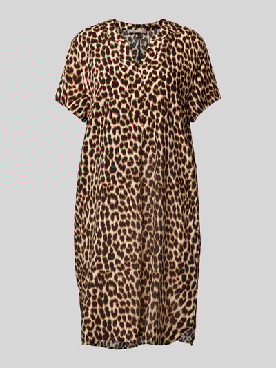 Christian Berg Woman Selection Knielanges Tunikakleid mit Kappärmeln Beige 2