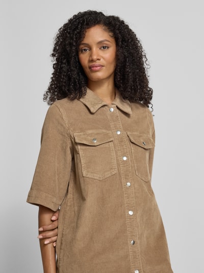 Vero Moda Flatteuze vrijetijdsjurk van katoenmix, model 'FENJA' Zand - 3