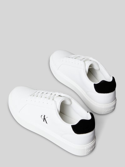 CK Calvin Klein Sneaker aus echtem Rindsleder Weiss 2