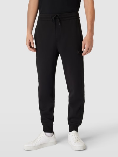 HUGO Sweatpants mit Label-Badge Modell 'Demboss' Black 4