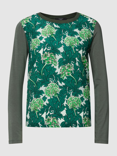 Weekend Max Mara Longsleeve mit Front-Print Modell 'PERE' Gruen 2