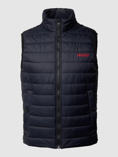 HUGO Bodywarmer met labelprint, model 'BENTINO' Marineblauw - 2