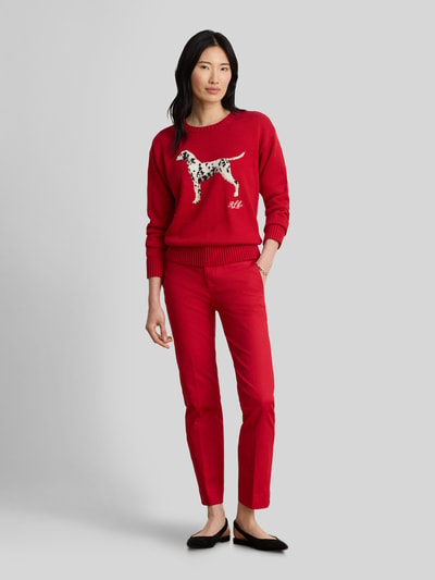 Lauren Ralph Lauren Pullover mit Dalmatiner-Motiv Rot 1