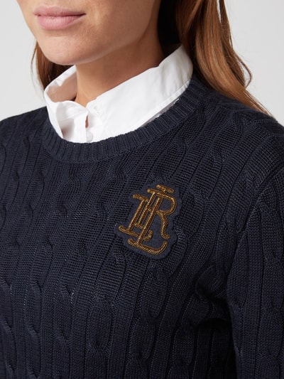 Lauren Ralph Lauren Pullover mit Zopfmuster Marine 3