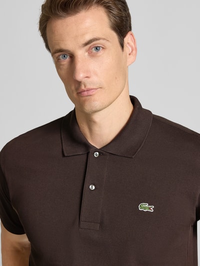 Lacoste Regular fit poloshirt van puur katoen Donkerbruin - 3