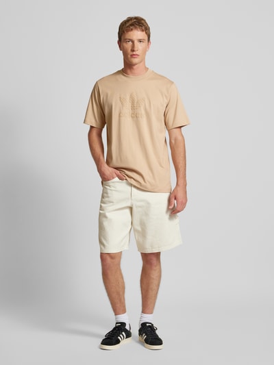 adidas Originals T-shirt met labeldetail Beige - 1