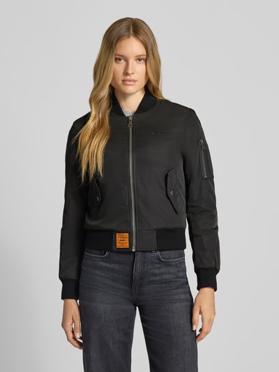 Original Bombers Bomberjack met labelpatch Zwart - 4