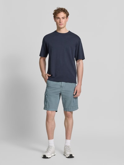 Petrol Regular Fit Bermudas mit Cargo-Taschen Blau 1