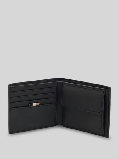 BOSS Portemonnaie aus echtem Leder Modell 'ZAIR_4CC_COIN N.' Black 3