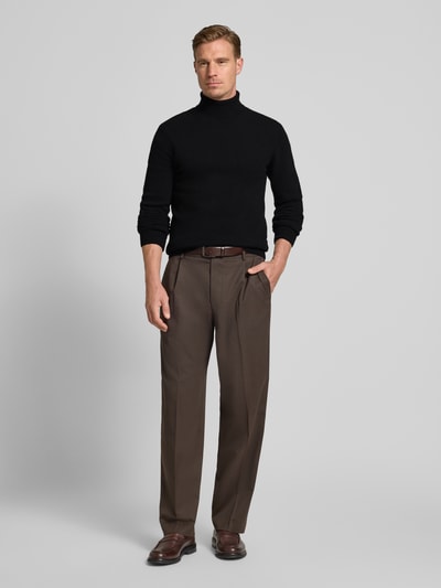 Casual Friday Strickpullover mit Rollkragen Anthrazit Melange 1