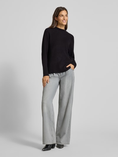 Soyaconcept Strickpullover mit gerippten Abschlüssen Modell 'KANITA' Black 1