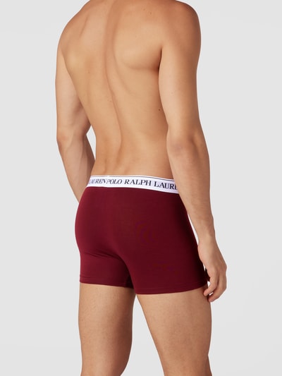 Polo Ralph Lauren Underwear Trunks mit Label-Details im 3er-Pack Bordeaux 4