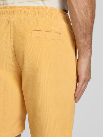 Mazine Regular Fit Shorts aus Cord GELB 3