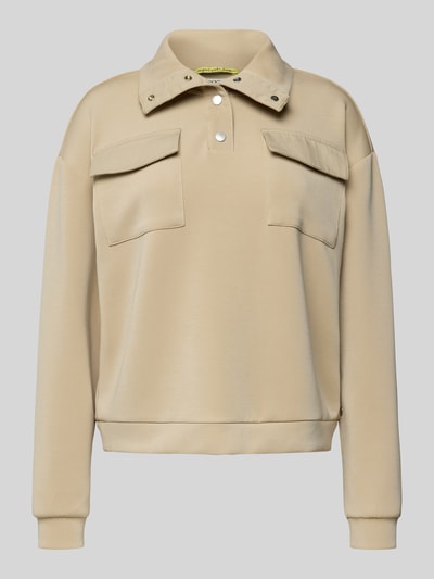 Scotch & Soda Sweatshirt mit Stehkragen Sand 2