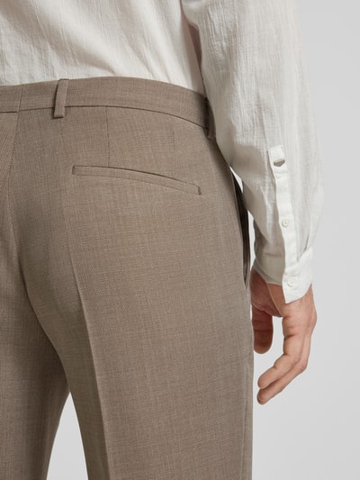 BOSS Pantalon in gemêleerde look, model 'Leon' Beige - 3