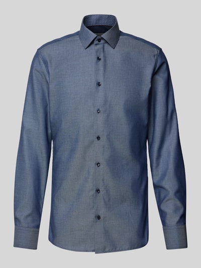 ETERNA Koszula biznesowa o kroju regular fit z czystej bawełny model ‘Kent’ Królewski niebieski 2