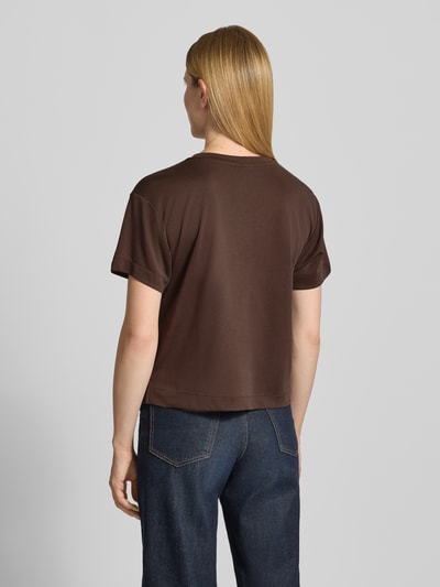Jake*s Casual regular fit T-shirt van modalmix Donkerbruin - 5