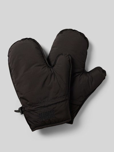 MADS NØRGAARD Wanten met logostitching Zwart - 1