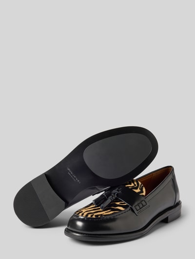 Vagabond Klapki ze skóry bydlęcej model ‘LINN’ Czarny 4