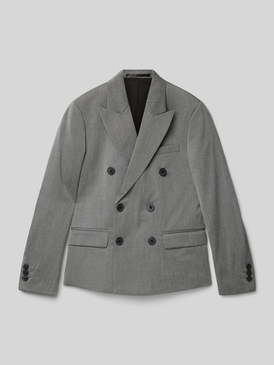 Jack & Jones Blazer mit Pattentaschen Modell 'BUSHWICK ASHTON' Mittelgrau Melange 1