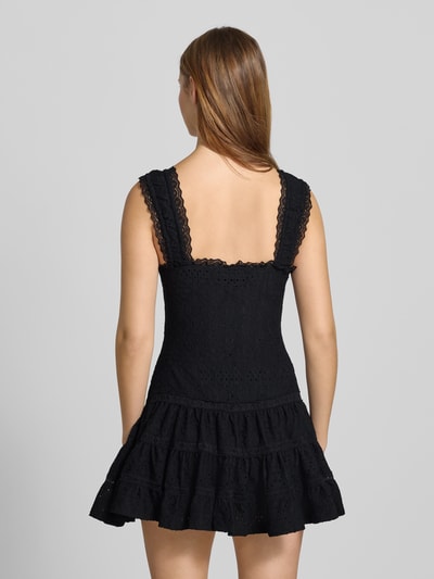 Gina Tricot Minikleid mit Lochspitze Modell 'Cornelia' Black 5