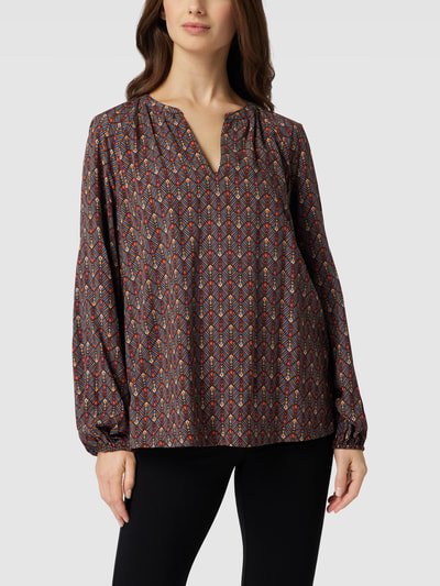 Christian Berg Woman Blouse van viscose met zijsplitten Chocoladebruin - 4