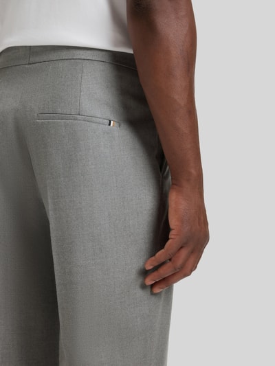 BOSS Tapered Hose aus reiner Schurwolle Modell 'PERINO' Hellgrau 3
