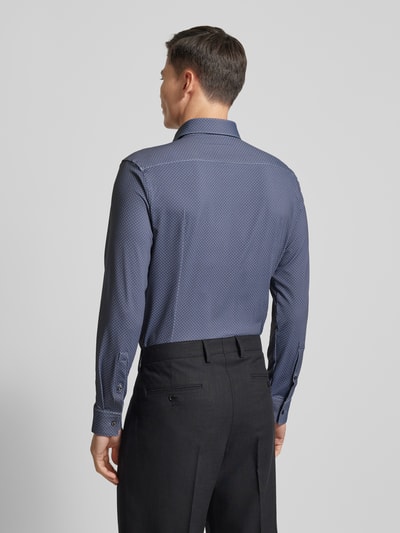 HUGO Slim Fit Business-Hemd mit Allover-Muster Modell 'Kenno' Hellblau 5