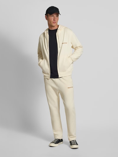 Jack & Jones Sweatjacke mit Känguru-Tasche und Reißverschluss Offwhite 1