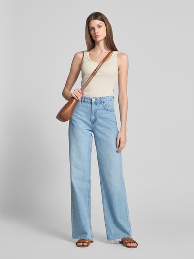 Marc O'Polo Slim fit tanktop van katoenmix Zand - 1