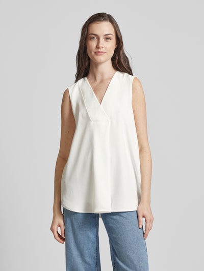 Esprit Blouse met V-hals Offwhite - 4