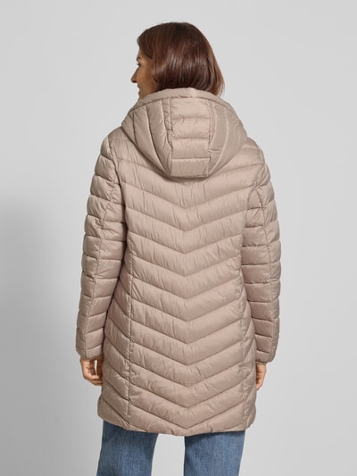 Christian Berg Woman Selection Steppmantel mit Kapuze Taupe 5