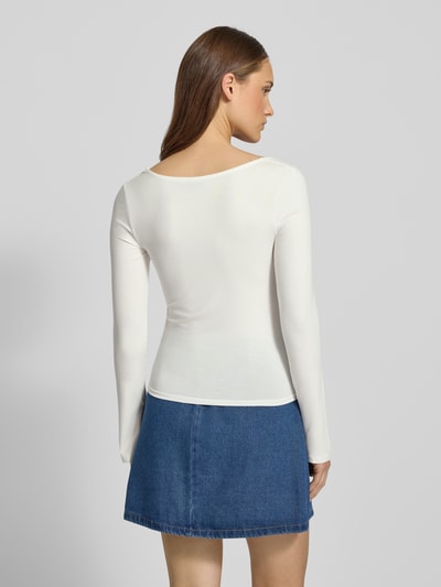 Gina Tricot Longsleeve met ronde hals Wit - 5