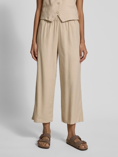 Only Loose Fit Culotte aus Viskose-Leinen-Mix Modell 'SOLVI-CARO' Sand 4