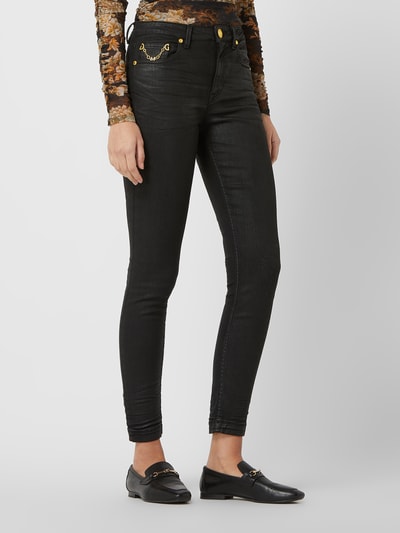 Marciano Guess Skinny fit jeans van gecoat denim  Zwart - 4