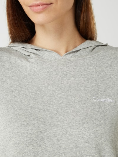 Calvin Klein Underwear Oversized Hoodie in Melange-Optik  Hellgrau 3