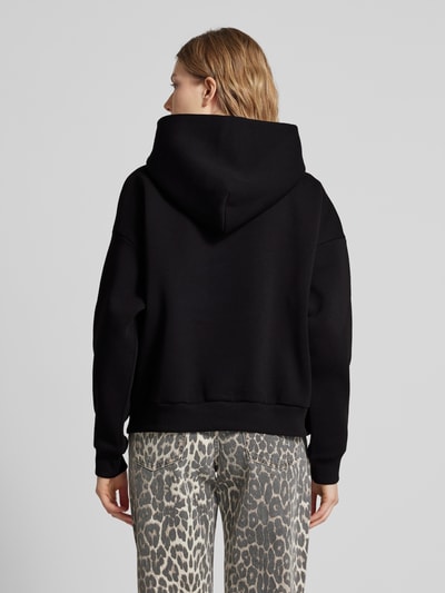 Review Oversized Hoodie mit Label-Print Black 5