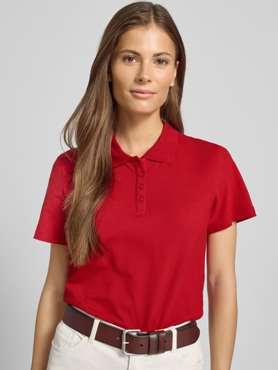s.Oliver RED LABEL Regular fit poloshirt van katoenmix Rood - 3