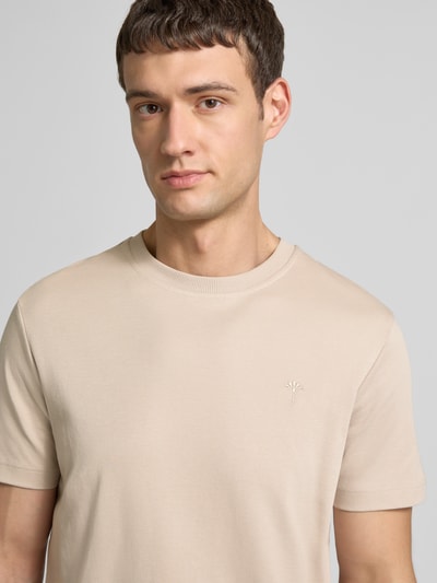 JOOP! Collection T-Shirt mit Rundhalsausschnitt und Stitching Hellbraun 3